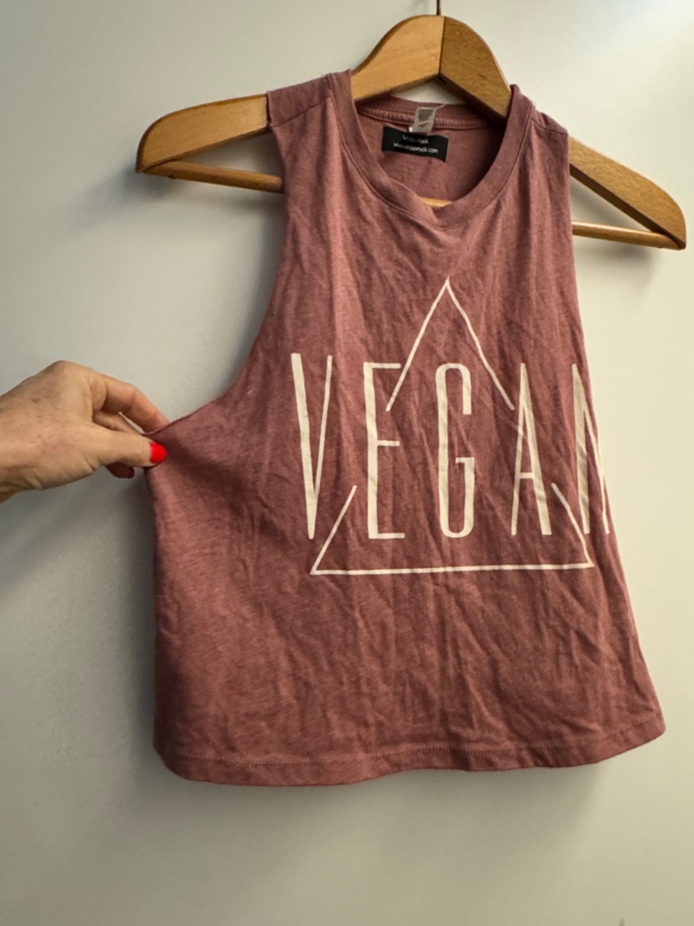 Vegan Graphic Muscle Tank - Women’s S